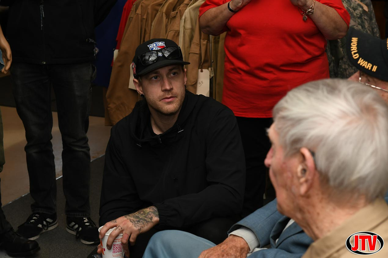 Sabaton Visits WWII Veterans at Michigan's Military Heritage Museum 10-9-22  | Photo Gallery - JTV Jackson