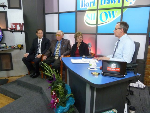 Paul Buchholz, Lloyd and Judi Ganton with Bart