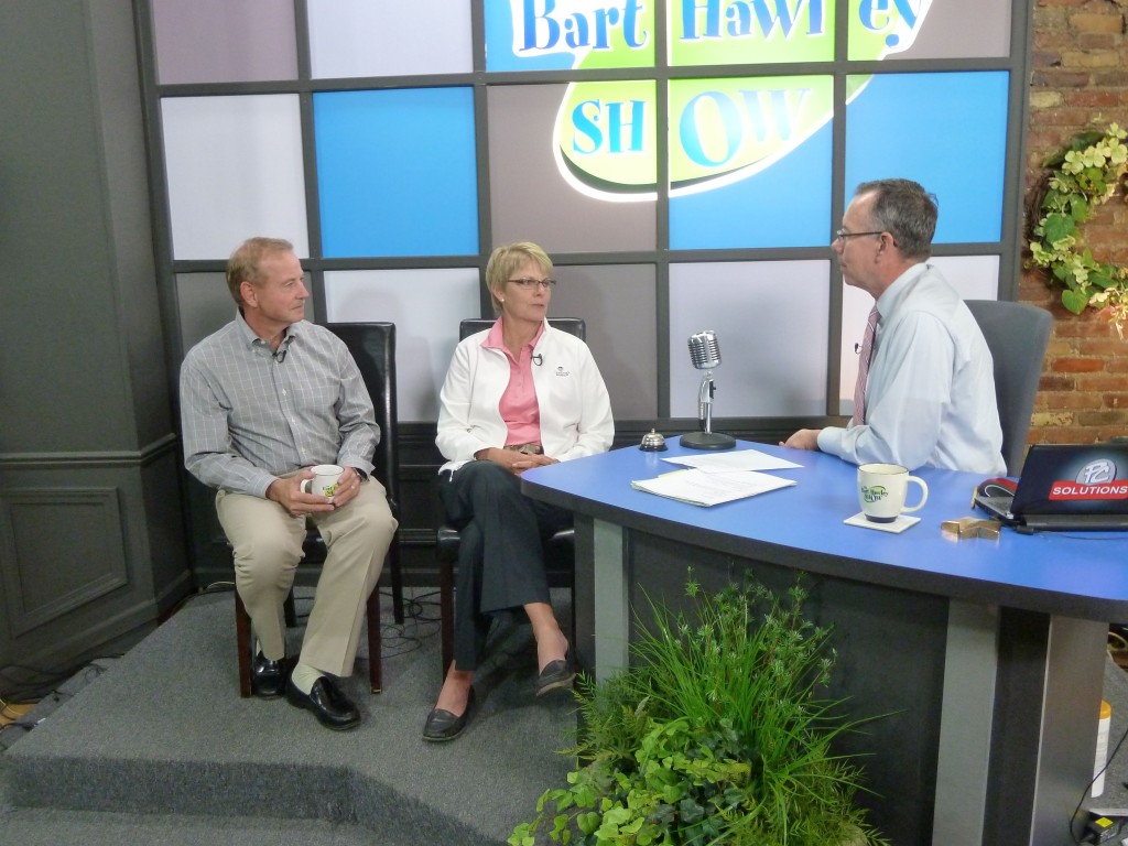 Mark Behm and Elaine Crosby with Bart