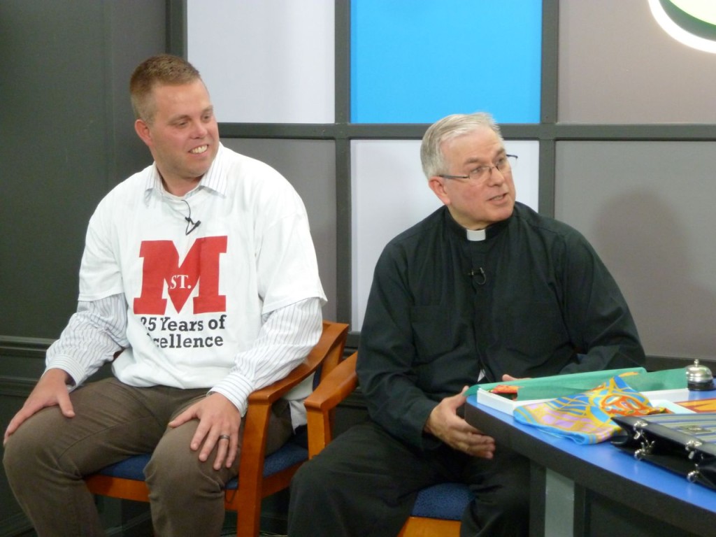 Matt Berkemeier and Fr. Tim Nelson