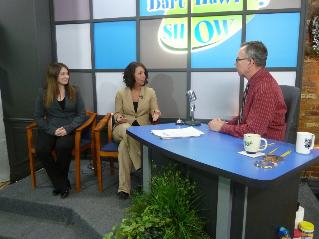 Amy Williams and Kristi Edgar with Bart