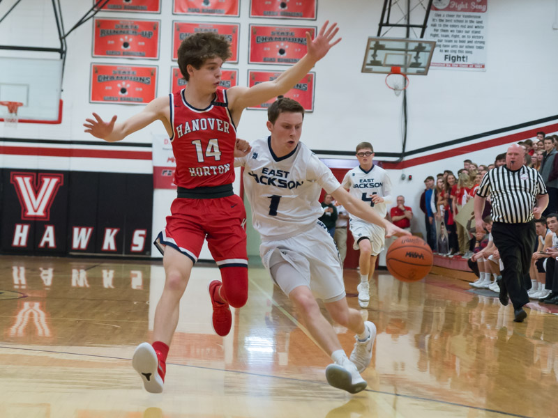 Hanover Horton vs East Jackson Boys Basketball 3-7-18 | Photo Gallery