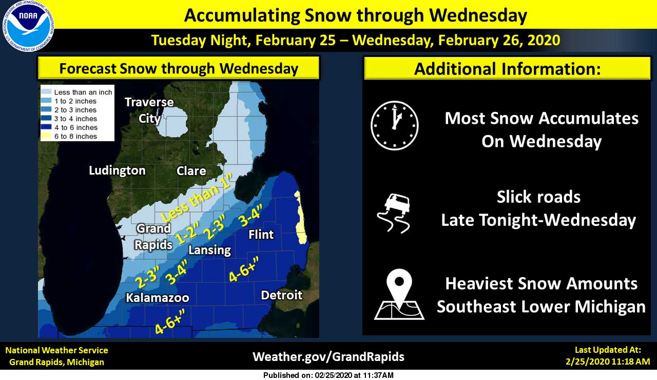 Winter Weather Advisory Issued for Tonight Through Wednesday Evening