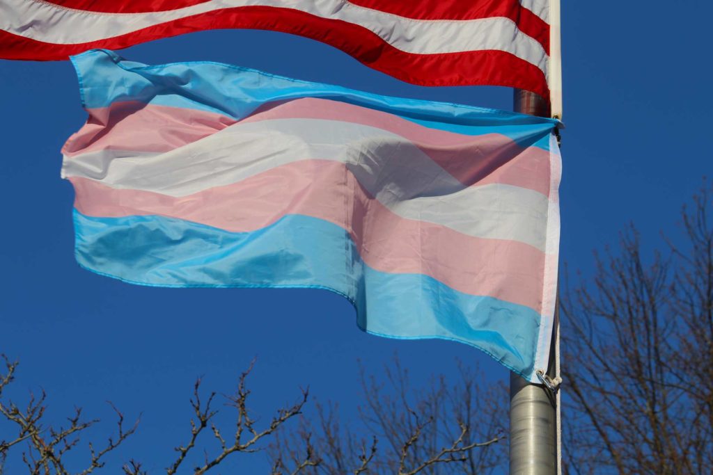 Transgender Pride Flag Flying In Downtown Jackson For Transgender Day ...