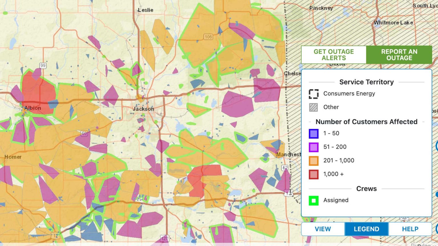 Consumers Energy Approaches Halfway Mark in Power Restoration Following ...