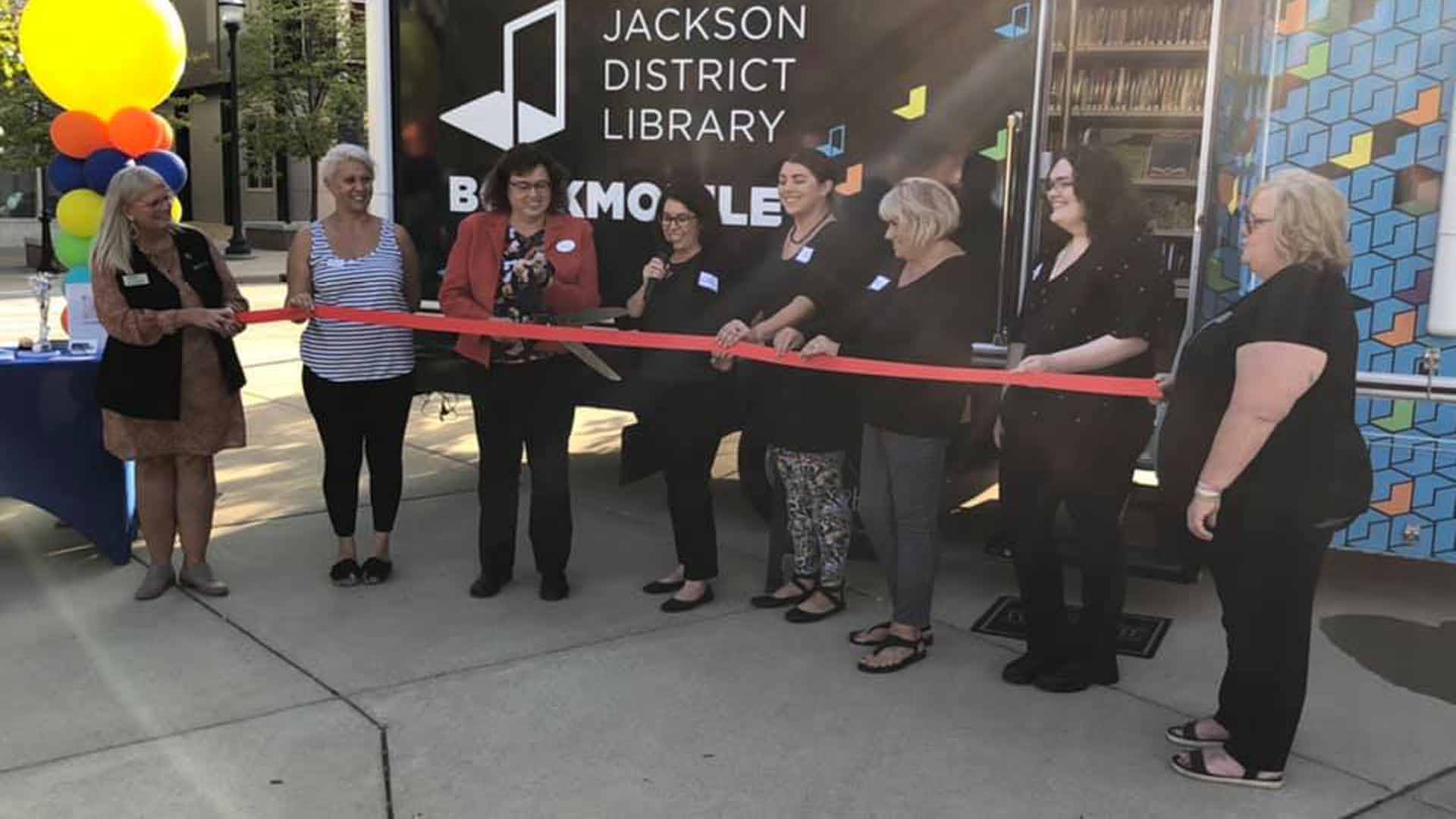 Jackson District Library Reveals New Bookmobile JTV Jackson
