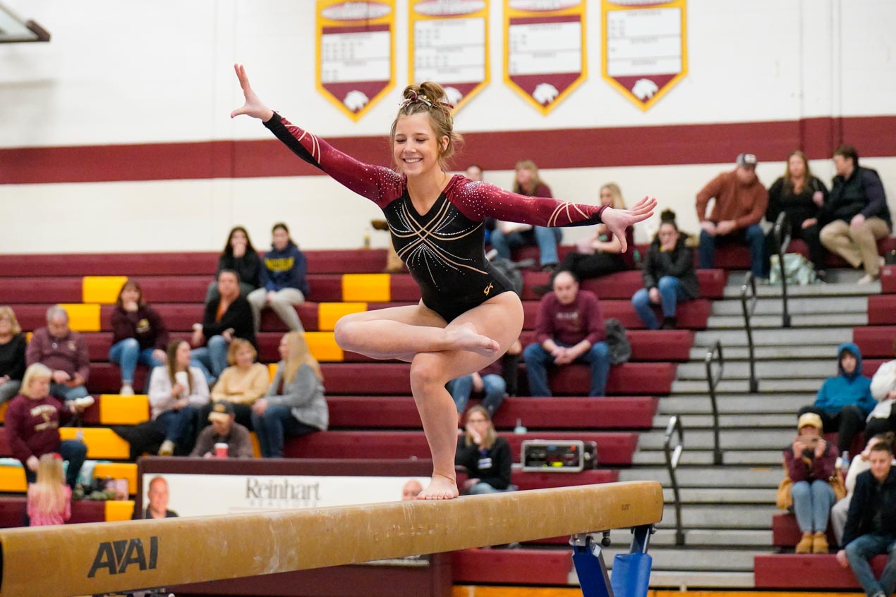 Gymnastics Tecumseh at Western, 2-1-2024 | Photo Gallery - JTV Jackson