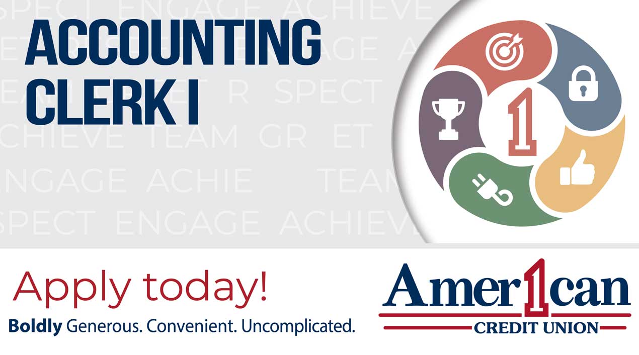 American 1 Credit Union Accounting Clerk I- Home Office