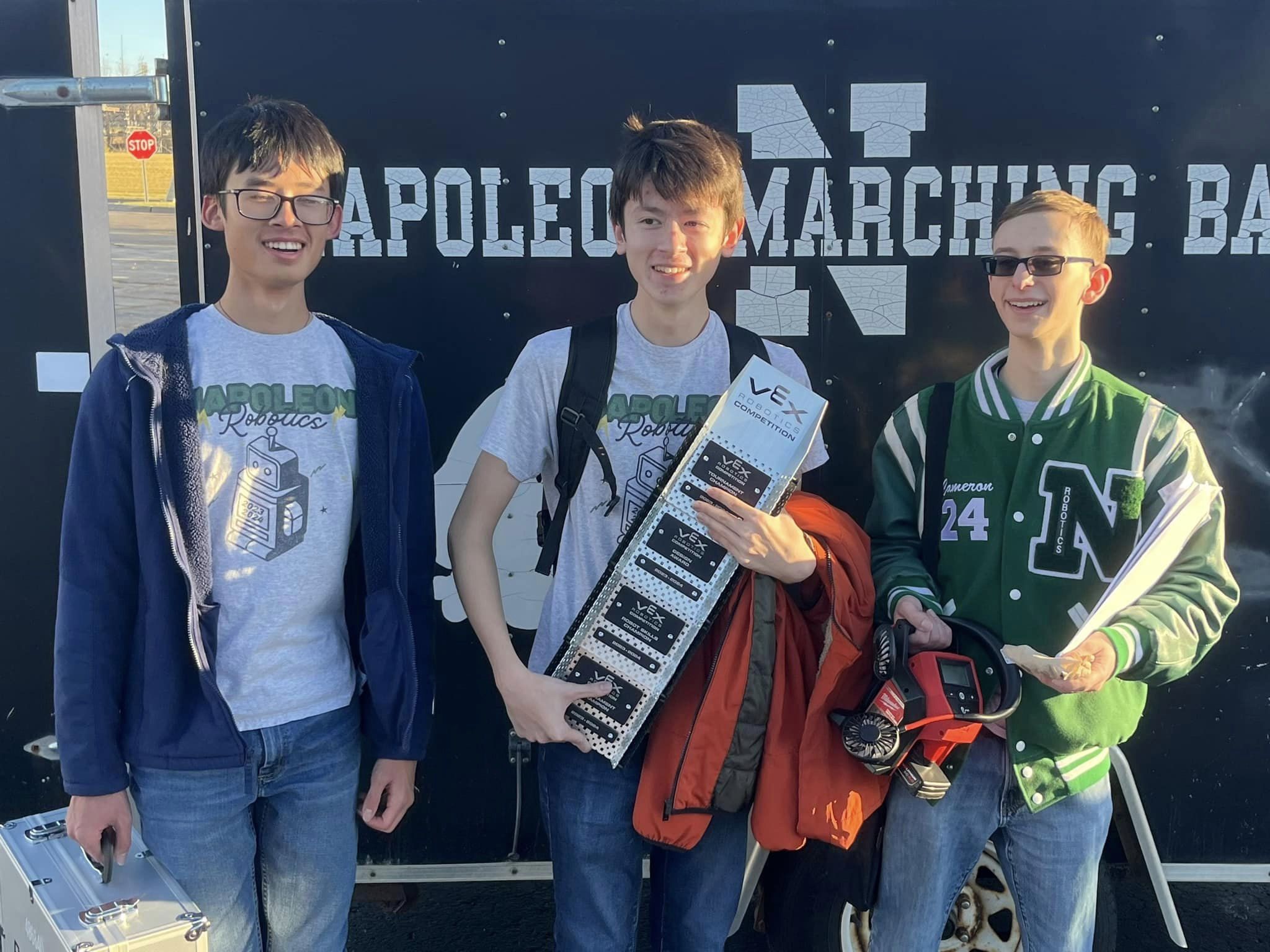 Triple Triangularity: Napoleon High School Robotics Team Heads to World Championship in Dallas