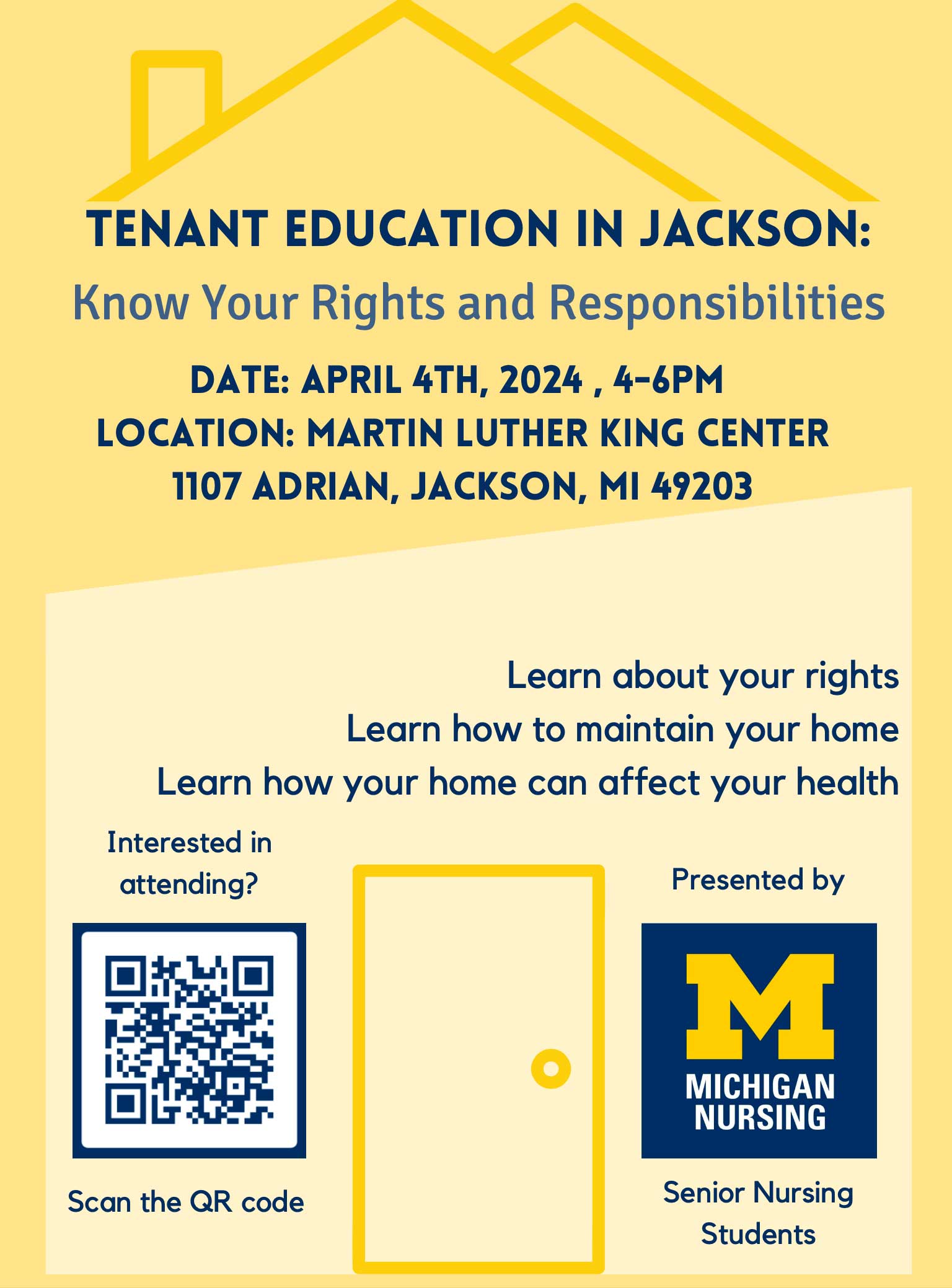 Tenant Education Event for Jackson Residents Happening Thursday, April 4