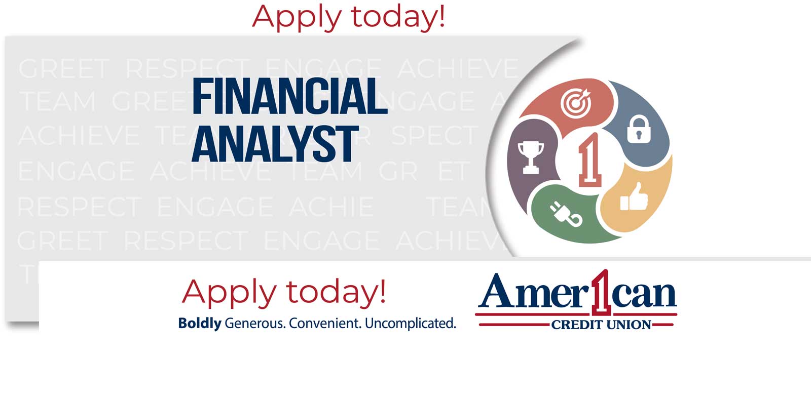 American 1 Credit Union Financial Analyst