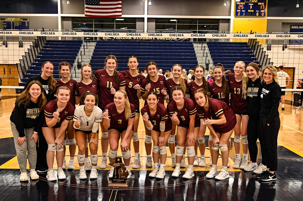 Volleyball D2 District Final Western vs. Columbia Central at Chelsea, 11-9-2024 | Photo Gallery